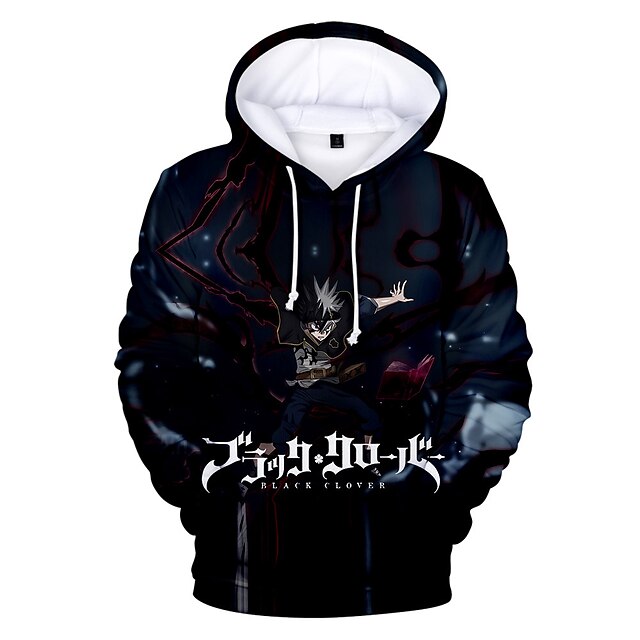 Toys & Hobbies Cosplay & Costumes | Inspired by Black Clover Cosplay Cosplay Costume Hoodie Polyester / Cotton Blend 3D Printing