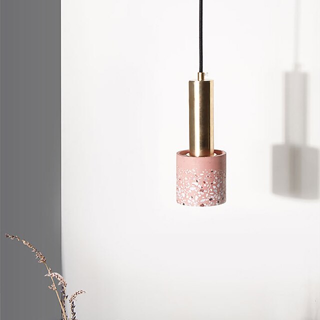 Lights & Lighting Pendant Lights | LED Pendant Light Bedside Light Modern Black White Pink Synthetic Aquamarine Ear Cuff Vintage