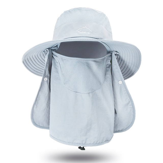 Shoes & Bags Fashion Accessories | Summer Quick-drying Boonie Men Women Hat Outdoor Face Mask Wide Brim Bucket Hat Sun Protectio