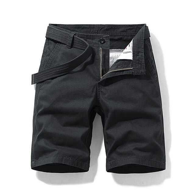 

Men's Hiking Shorts Hiking Cargo Shorts Military Summer Outdoor 10 Regular Fit Ripstop Quick Dry Breathable Sweat wicking Cotton Knee Length Shorts Bottoms Army Green Light Grey Khaki Black Dark Blue