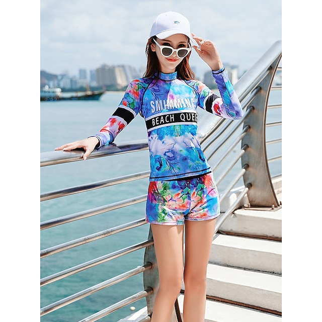 Sports & Outdoors Surfing, Diving & Snorkeling | Womens Rash guard Swimsuit UV Sun Protection UPF50+ Breathable Long Sleeve Swim