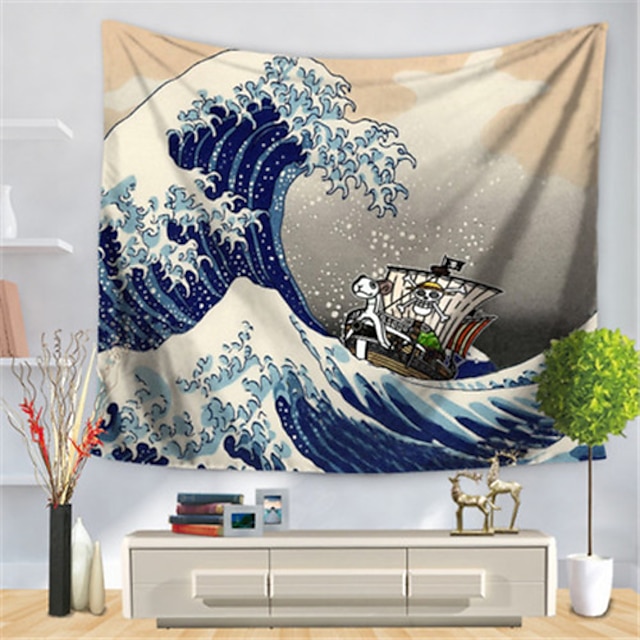 Home & Garden Home Decor | Kanagawa Wave Wall Tapestry Art Decor Blanket Curtain Hanging Home Bedroom Living Room Decoration Pol