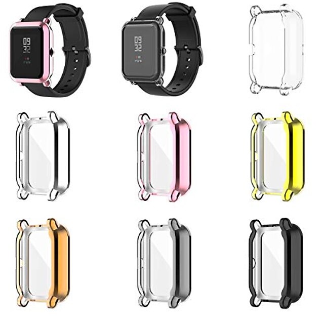 estuche para reloj inteligente estuche protector de pantalla compatible con amazfit  gts 2 mini / bip u pro accesorios para smartwatch fundas tencloud cubierta  protectora completa resistente a rayones 8644466 2022 – $17.99