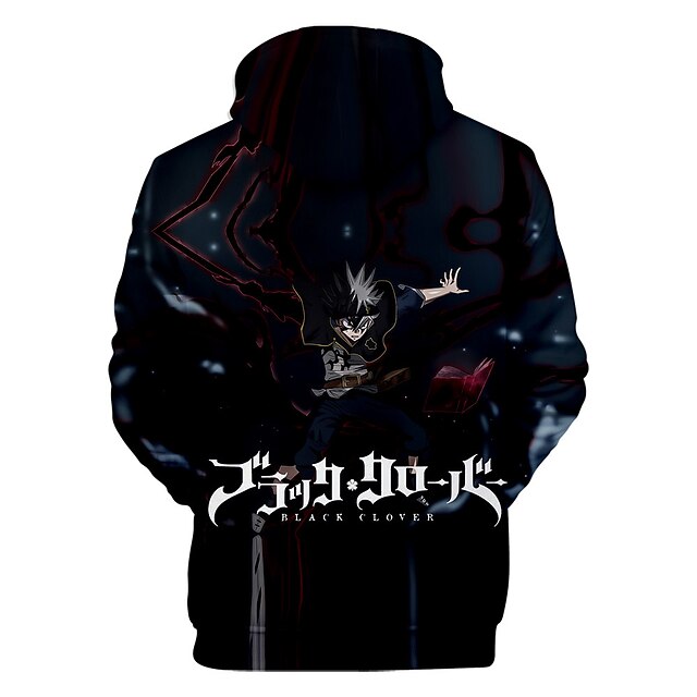 Toys & Hobbies Cosplay & Costumes | Inspired by Black Clover Cosplay Cosplay Costume Hoodie Polyester / Cotton Blend 3D Printing