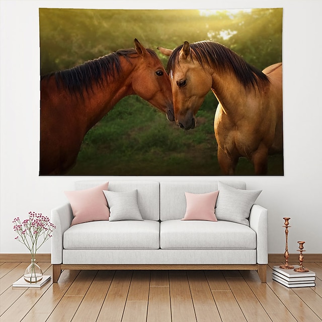 Home & Garden Home Decor | Wall Tapestry Art Decor Blanket Curtain Hanging Home Bedroom Living Room Decoration Polyester Horse -