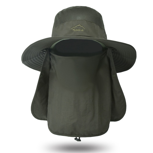 Shoes & Bags Fashion Accessories | Summer Quick-drying Boonie Men Women Hat Outdoor Face Mask Wide Brim Bucket Hat Sun Protectio