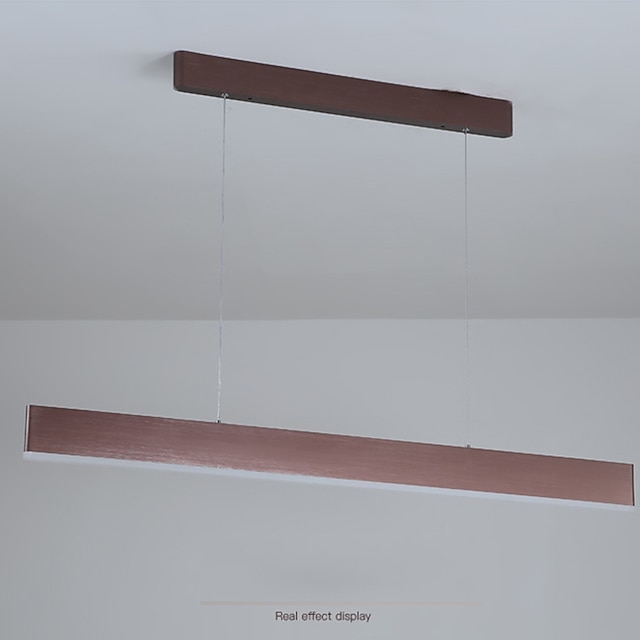 Lights & Lighting Pendant Lights | LED Linear Pendant Light Kitchen Island Light Coffee Light Fixture 100 cm Dimmable Square Lin