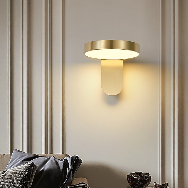  lightinthebox led wandlamp bedlampje woonkamer slaapkamer koper 110-120v 220-240v 10w