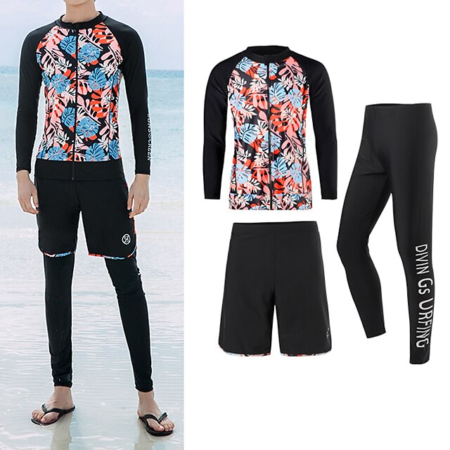 Sports & Outdoors Surfing, Diving & Snorkeling | Mens Rash Guard Rash guard Swimsuit UV Sun Protection UPF50+ Breathable Long Sl