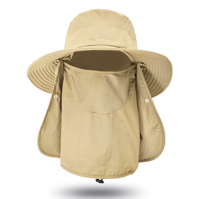 Shoes & Bags Fashion Accessories | Summer Quick-drying Boonie Men Women Hat Outdoor Face Mask Wide Brim Bucket Hat Sun Protectio