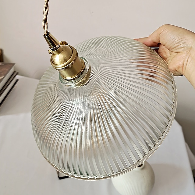 Lights & Lighting Pendant Lights | LED Industrial Pendant Light Island Light Bedside Lamp 25 cm Metal Glass Vintage Style Bowl V