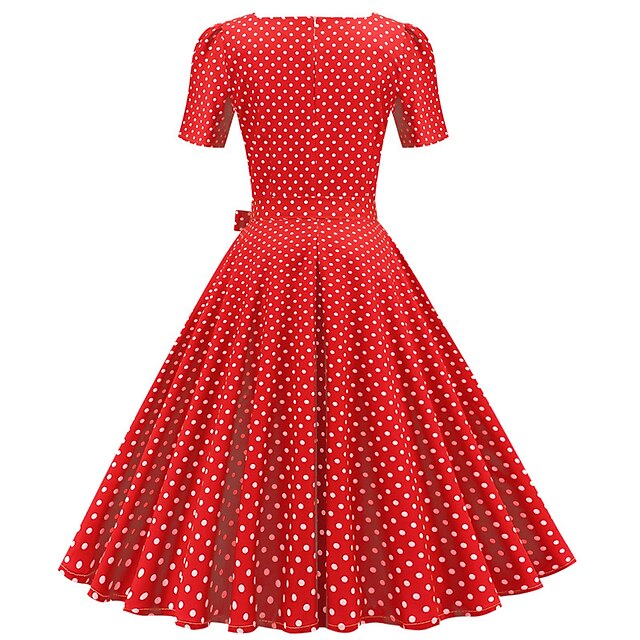 Retro Vintage 1950s Rockabilly Petticoat Hoop Skirt A-Line Dress Tutu ...