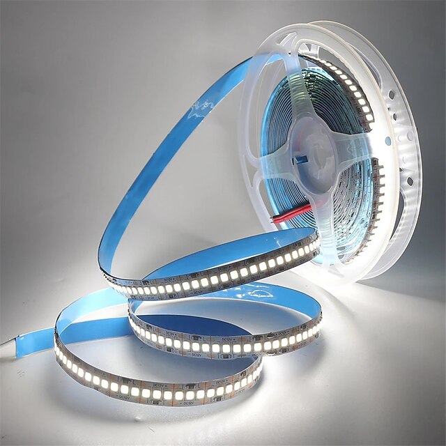  светодиодная лента 2835 1200leds высокая яркость теплый белый натуральный белый гибкий светодиодный трос ленточная световая лампа 5 м постоянного тока 12 в