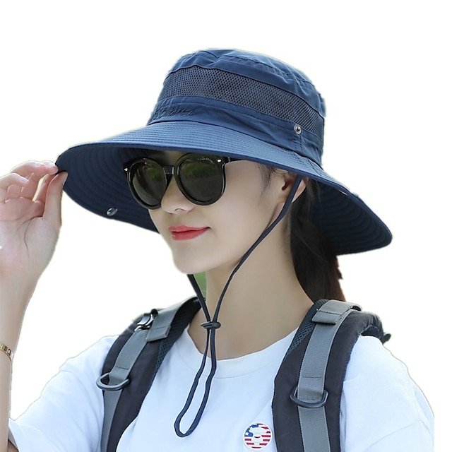  Hat Sun Hat Bucket Hat Packable UV Protection Breathable for Cotton Summer Spring