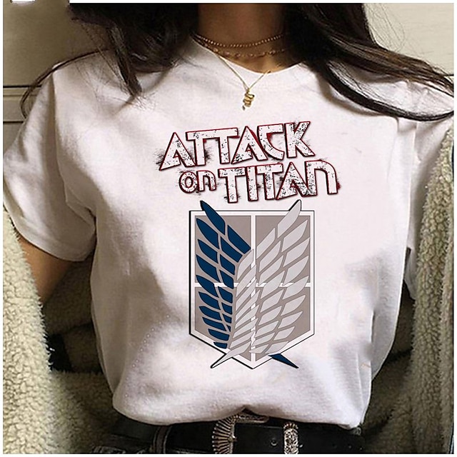 Toys & Hobbies Cosplay & Costumes | Inspired by Attack on Titan Cosplay Anime Cartoon Polyester / Cotton Blend Print Harajuku Gr