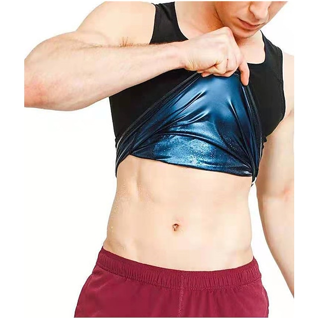  Sweat Vest Sweat Shaper Sauna Vest Sports Yoga Fitness Gym Workout Non Toxic Durable Tummy Control Weight Loss Tummy Fat Burner For Men Waist