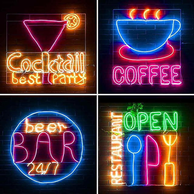 110V 360° LED Neon Rope Light Pink DIY AD Sign Home Decor Outdoor Party US 