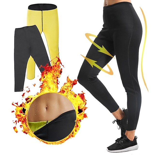 Roseate Womens Slimming Pants Hot Sweat Body Shaper Sauna Workout Capri for Weight Loss Fat Burning Shapewear Thermo Leggings