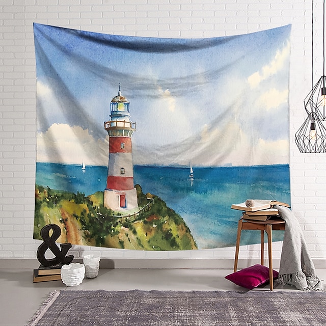 Home & Garden Home Decor | Ocean Landscape Wall Tapestry Art Decor Blanket Curtain Hanging Home Bedroom Living Room Decoration P