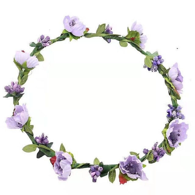  Damen Mädchen Stirnbänder Fazinierendes Schmuck für die Stirn Für Party Hochzeit Besondere Anlässe Normal Blume Blume Papier Purpur Gelb Rosa