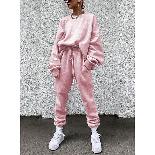 Sports & Outdoors Running, Jogging & Walking | Womens Tracksuit Jogging Suit 2 Piece Street Casual Winter Long Sleeve Breathable