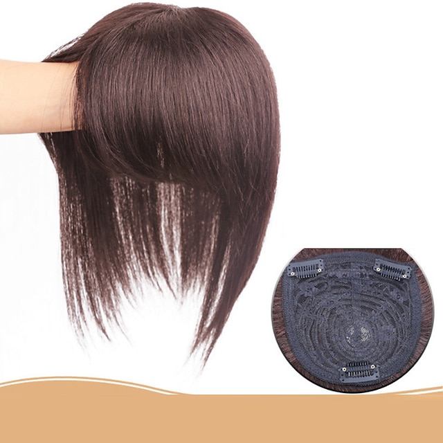 Women's Human Hair Toupees Straight Machine Made Soft / Party / Women