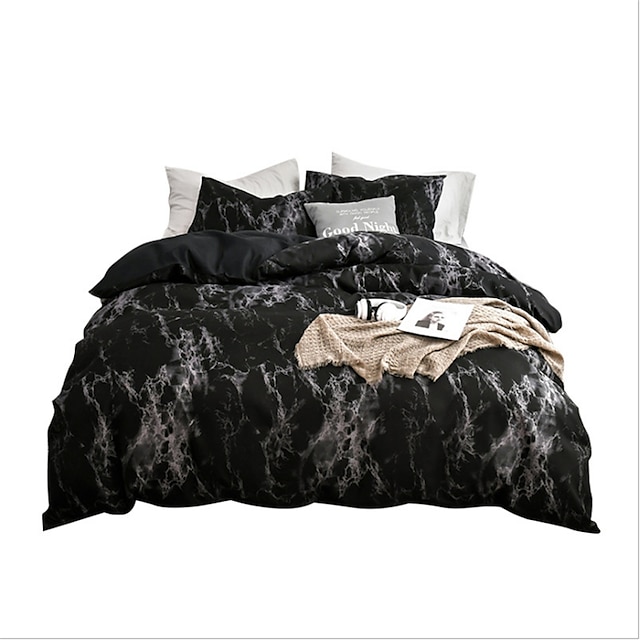  Elegant Marble Duvet Cover Set 3 pcs Full Bedding Duvet Cover Sets 3 Pieces Bedding Comforter Cover   coverlet