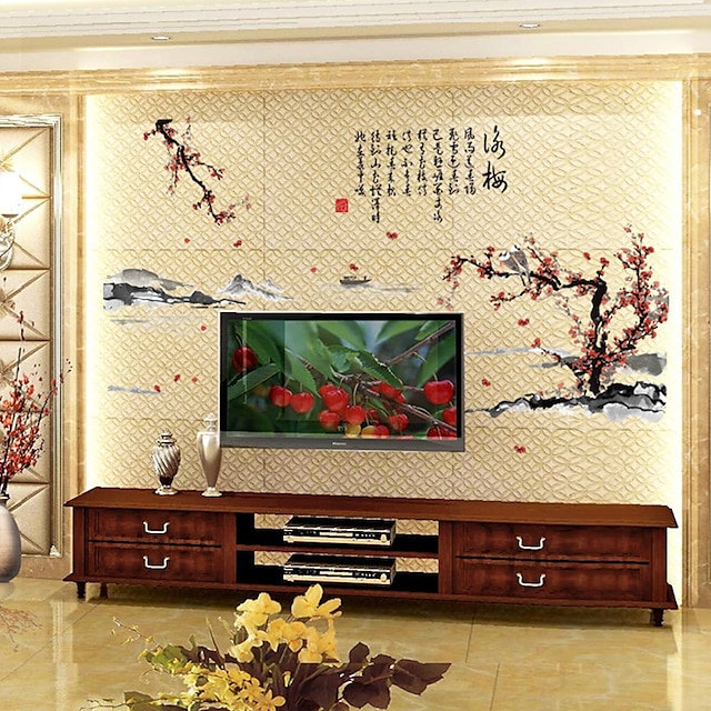 Home & Garden Home Decor | wall stickers wholesale creative chinese style pastoral calligraphy calligraphy stickers study room l