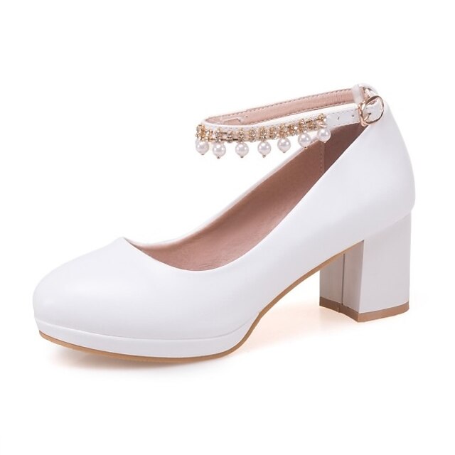Girls' Heels Daily Dress Shoes Heel Cosplay Lolita PU Height-increasing ...