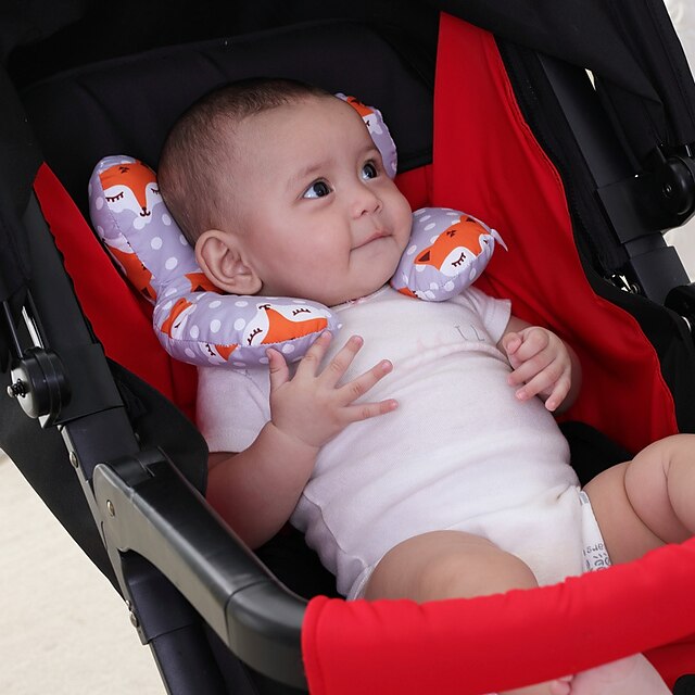 New Two-Corner Color u-Shaped Pillow Car Seat Headrest Baby Travel Sleeping Stroller Pillow Spot
