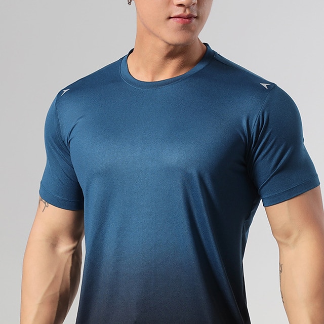 Sports & Outdoors Running, Jogging & Walking | Mens Short Sleeve Running Shirt Tee Tshirt Top Athletic Summer Quick Dry Breathab