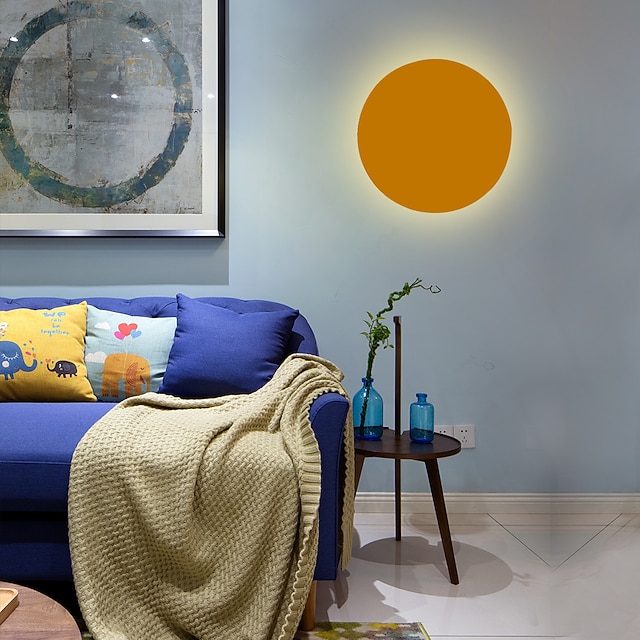  lightinthebox applique da parete a led a 1 luce da 15 cm lampade da parete di design circolare mini stile semplice / moderno / contemporaneo soggiorno camera da letto sala da pranzo luce in metallo
