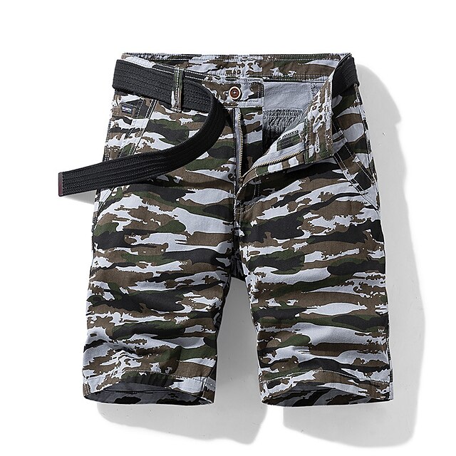 Mens Clothing Mens Bottoms | Mens Classic Style Fashion Shorts Cargo Shorts Multiple Pockets Knee Length Pants Casual Daily Camo