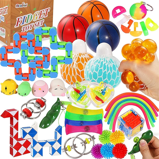 Stress Relief and Anti-Anxiety Tools Bundle Sensory Toys Set Sensory Therapy Toys for Autism Stress Anxiety Sensory Toys Set
