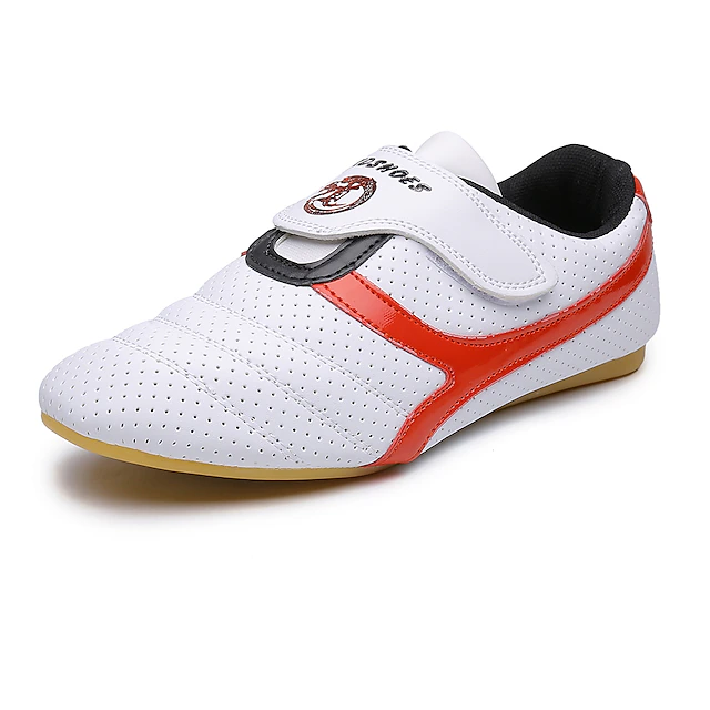 Taekwondo Shoes – Lightweight White Martial Arts Training Sneakers with Breathable Design & Non-Slip Sole for Kids & Adults 6