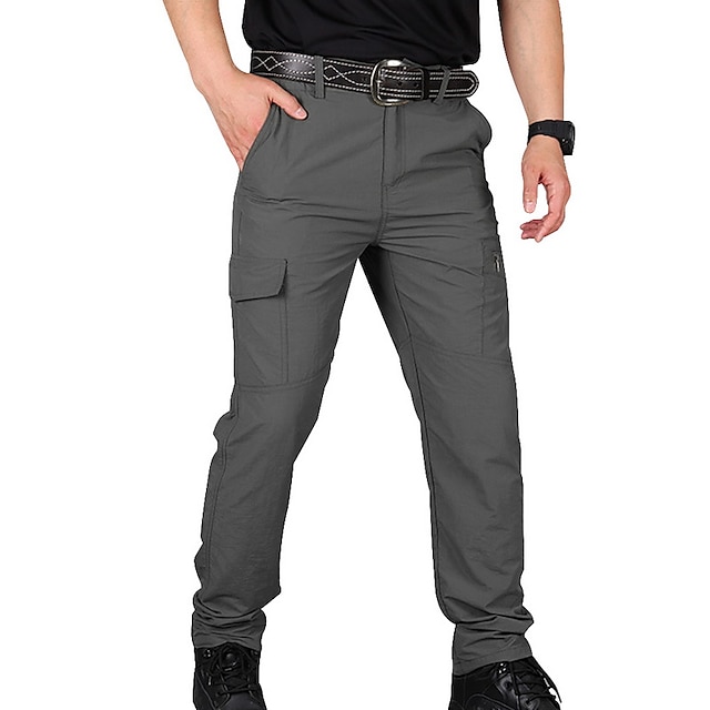  Wasserdichte Arbeitshose für Herren Wandern Cargohose Taktische Hose 6 Taschen Militär Sommer Outdoor Ripstop wasserabweisend schnell trocknend mehrere Taschen Reißverschlusstasche elastische Taille blau grau khaki grün schwarz