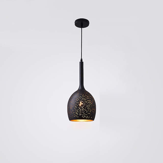 Lights & Lighting Pendant Lights | LED Pendant Light Kitchen Island Light Black Modern Single Design Metal Painted Finishes Trad