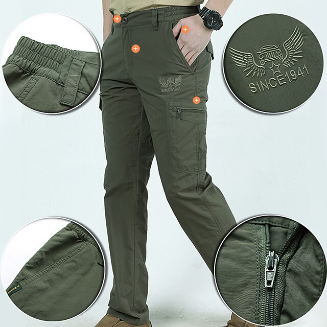 Men's Hiking Cargo Pants Hiking Pants Trousers Tactical Pants 6 Pockets