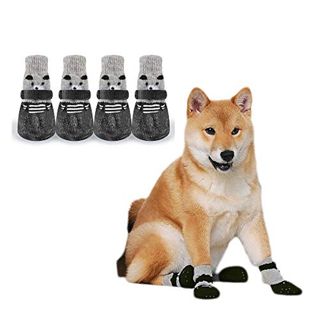 Llave Saga Adversario sakasa calcetines antideslizantes para perros zapatos para perros, con  correa ajustable y suela de goma, para perros pequeños, gatos, cachorros,  protección para las patas de las mascotas 2 pares 8657729 2022 – $15.99