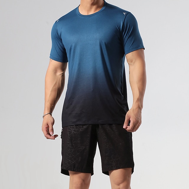 Sports & Outdoors Running, Jogging & Walking | Mens Short Sleeve Running Shirt Tee Tshirt Top Athletic Summer Quick Dry Breathab