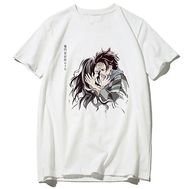 

Inspired by Demon Slayer: Kimetsu no Yaiba Kamado Nezuko Kamado Tanjiro T-shirt Cartoon 100% Polyester Anime Harajuku Graphic Kawaii T-shirt For Men's / Women's / Couple's
