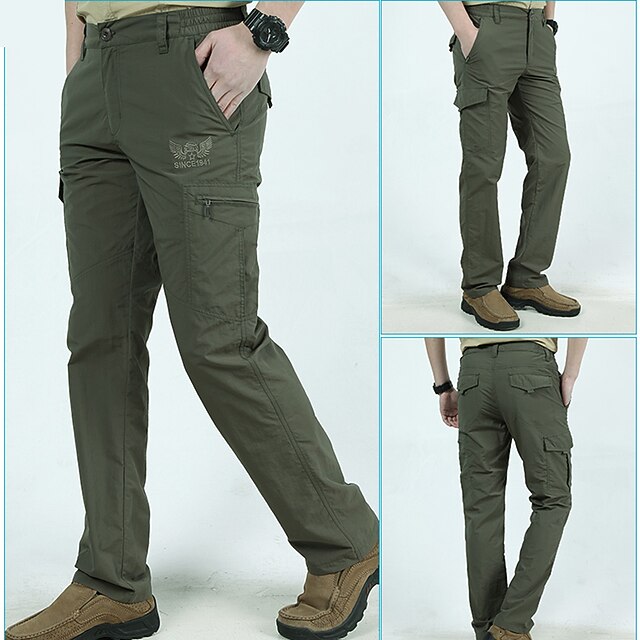 Men's Hiking Cargo Pants Hiking Pants Trousers Tactical Pants 6 Pockets