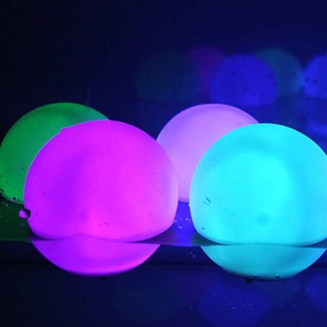  lámpara de luces subacuáticas al aire libre bola de playa brillante control remoto luz led juguete de la piscina bola brillante de 13 colores led inflable para fiesta de pelota de playa iluminación