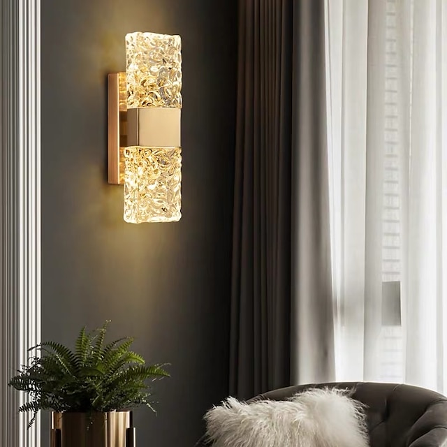  applique da parete moderne lampade da parete oro applique da parete camera da letto sala da pranzo acrilico 110-120v 220-240v 10w