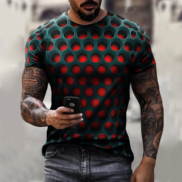 Men's Plus Size T shirt Tee Big and Tall Graphic Crew Neck Short Sleeve Summer Vintage Streetwear Exaggerated Designer Casual Daily Tops 14