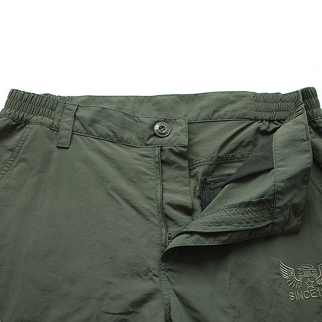 Mens Hiking Cargo Pants Hiking Pants Trousers Tactical Pants 6 Pockets Military Solid Color 