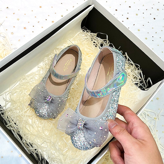 Shoes & Bags Kids Shoes | Girls Flats Glitters Mary Jane Flower Girl Shoes Princess Shoes Synthetics Glitter Crystal Sequined Je