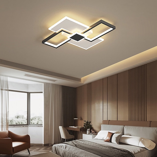  светодиодный потолочный светильник 37 46 см геометрические формы скрытые светильники металл современный стиль геометрическая окрашенная отделка светодиодный современный 220-240 в