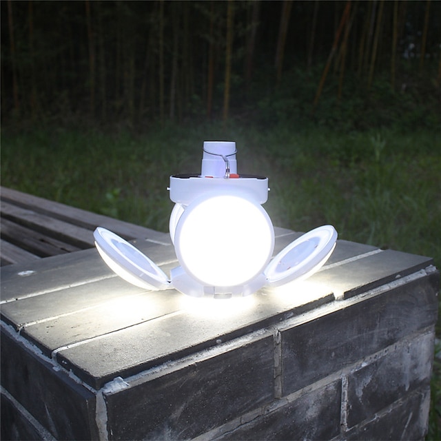  折りたたみ式ソーラーキャンプライト5モード充電式USBLED電球ランプソーラーチャージ緊急夜折りたたみ式マーケットライト屋外キャンプホーム