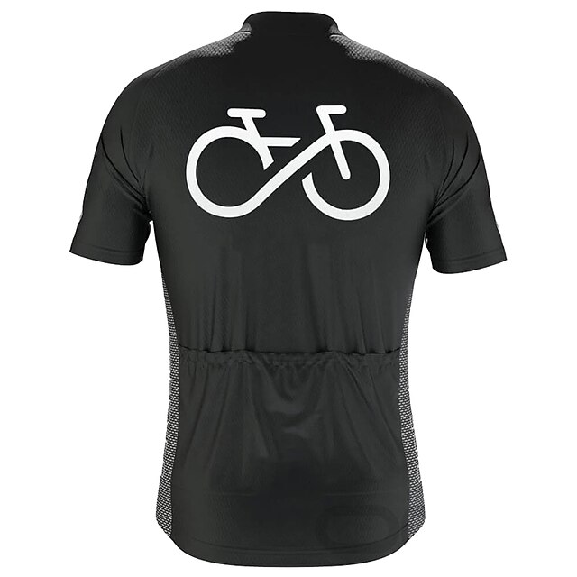 Maglia Ciclismo Uomo Manica Corta - Tessuto Traspirante Con 3 Tasche Posteriori + Zip - Foto 5